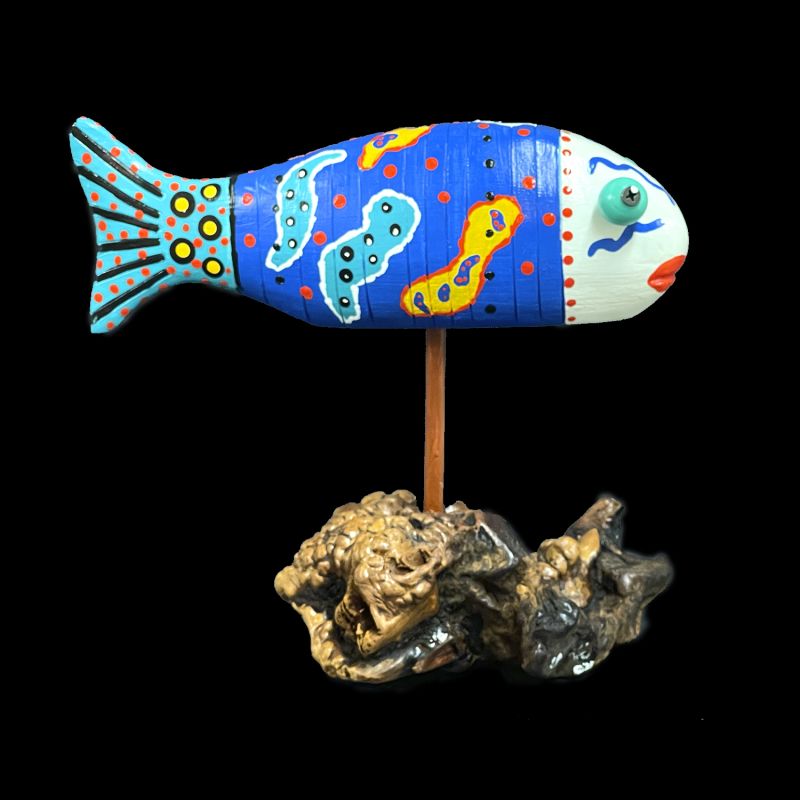 FISH SCULPTURE ON MANZANITA